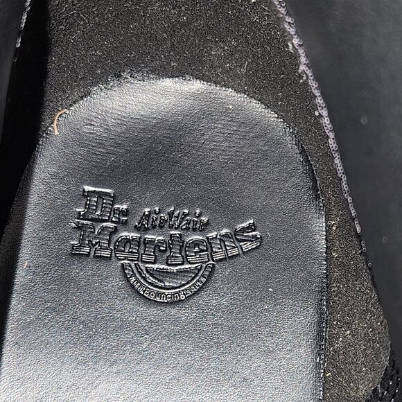 Dr. Martens Shriver Hi Women's Chunky Black Leather Boots SZ 10 Femininity but T - Picture 10 of 16